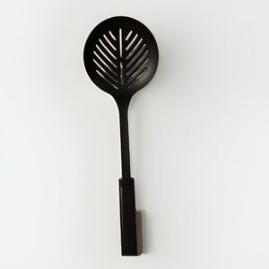 Calphalon Long Handle Slotted Straining Spoon Utensil Black Strainer 15”